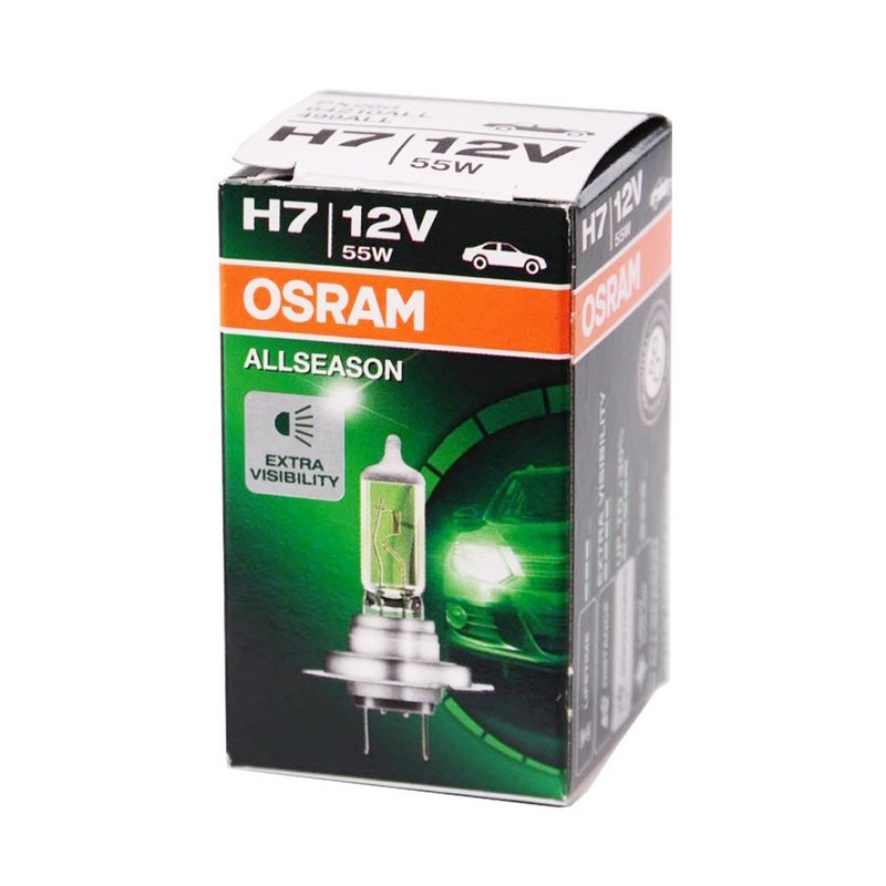 Лампа автомобильная OSRAM H7 55W PX26d Allseason Longlife 3000K, 2шт, 12V, 64210ALL2
Лампа автомобильная OSRAM H7 55W PX26d Allseason Longlife 3000K, 2шт, 12V, 64210ALL2