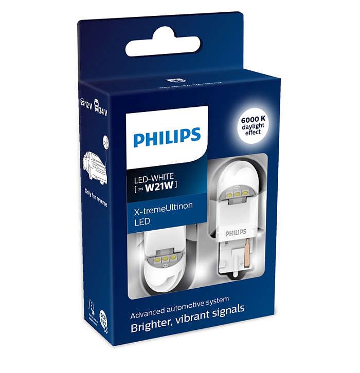 Лампа автомобильная PHILIPS W21W 12/24VLED (W3x16d) White X-tremeUltinon LED, 2шт., 11065XUWX2
Лампа автомобильная PHILIPS W21W 12/24VLED (W3x16d) White X-tremeUltinon LED, 2шт., 11065XUWX2