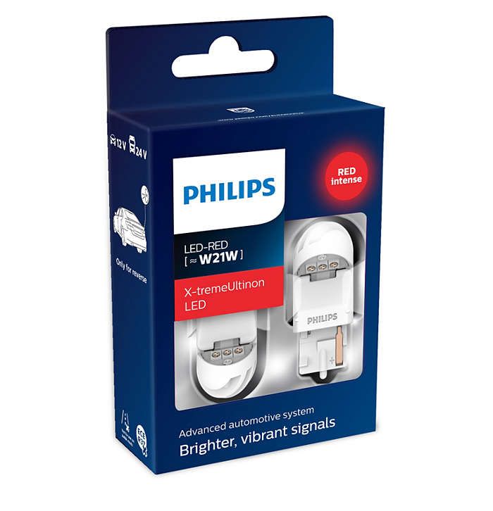 Лампа автомобильная PHILIPS W21W 12/24VLED (W3x16d) RED X-tremeUltinon LED, 2шт., 11065XURX2
Лампа автомобильная PHILIPS W21W 12/24VLED (W3x16d) RED X-tremeUltinon LED, 2шт., 11065XURX2