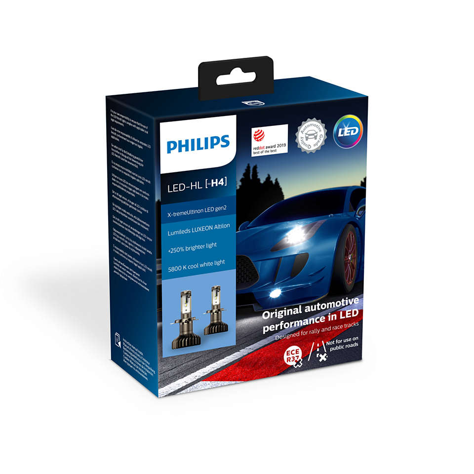 Лампа автомобильная Philips H4 X-treme Ultinon LED, 2шт (11342XUWX2)
Лампа автомобильная Philips H4 X-treme Ultinon LED, 2шт (11342XUWX2)