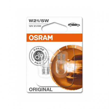 Лампа автомобильная Osram W21/5W 12V-21/5W, 2шт (7515-02B)
Лампа автомобильная Osram W21/5W 12V-21/5W, 2шт (7515-02B)