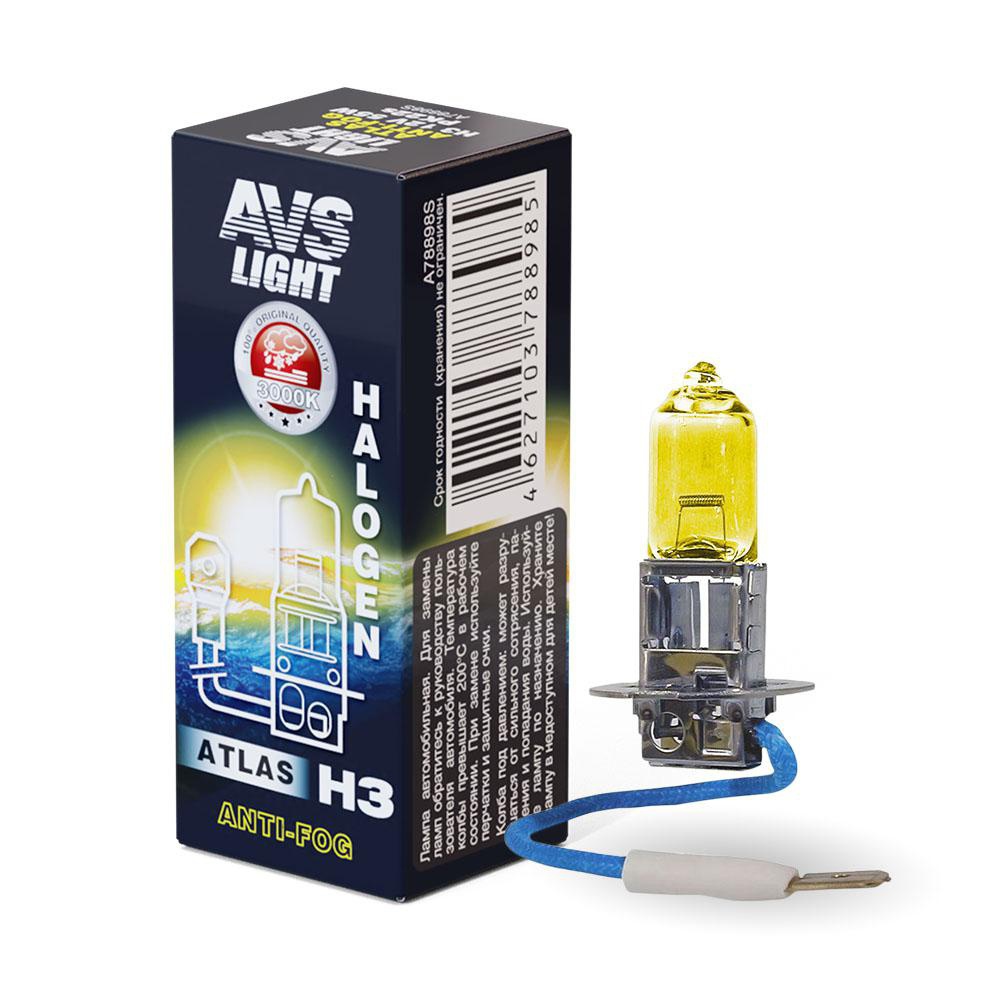 Лампа автомобильная AVS H3 Atlas Anti-Fog Box 12V 55W Yellow, 1шт (A78898S
Лампа автомобильная AVS H3 Atlas Anti-Fog Box 12V 55W Yellow, 1шт (A78898S
