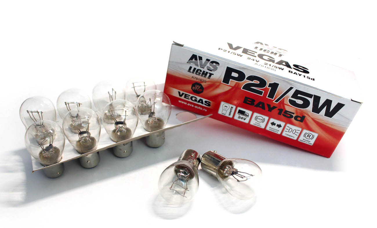 Лампа автомобильная AVS Vegas P21/5W BAY15D 24V Box, 10шт (A78183S
Лампа автомобильная AVS Vegas P21/5W BAY15D 24V Box, 10шт (A78183S