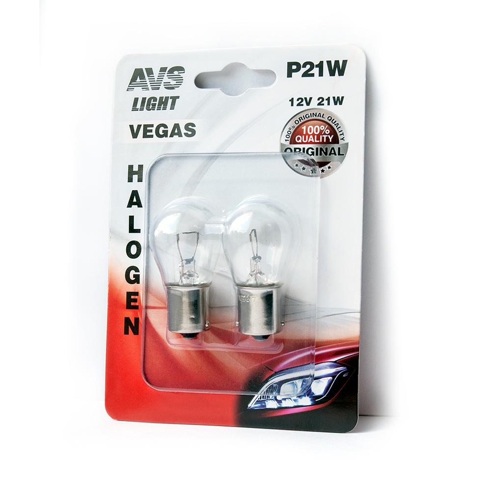 Лампа автомобильная AVS Vegas P21W BA15S 12V, 2шт (A78475S
Лампа автомобильная AVS Vegas P21W BA15S 12V, 2шт (A78475S