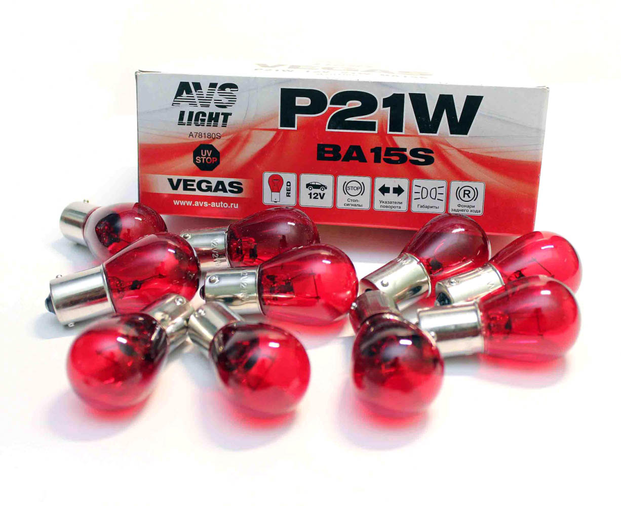 Лампа автомобильная AVS Vegas P21W BA15S 12V Red Box, 10шт (A78180S
Лампа автомобильная AVS Vegas P21W BA15S 12V Red Box, 10шт (A78180S