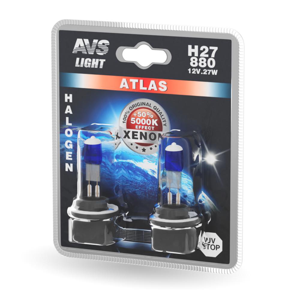 Лампа автомобильная AVS H27 Atlas 12V 27W, 2шт (A78566S
Лампа автомобильная AVS H27 Atlas 12V 27W, 2шт (A78566S