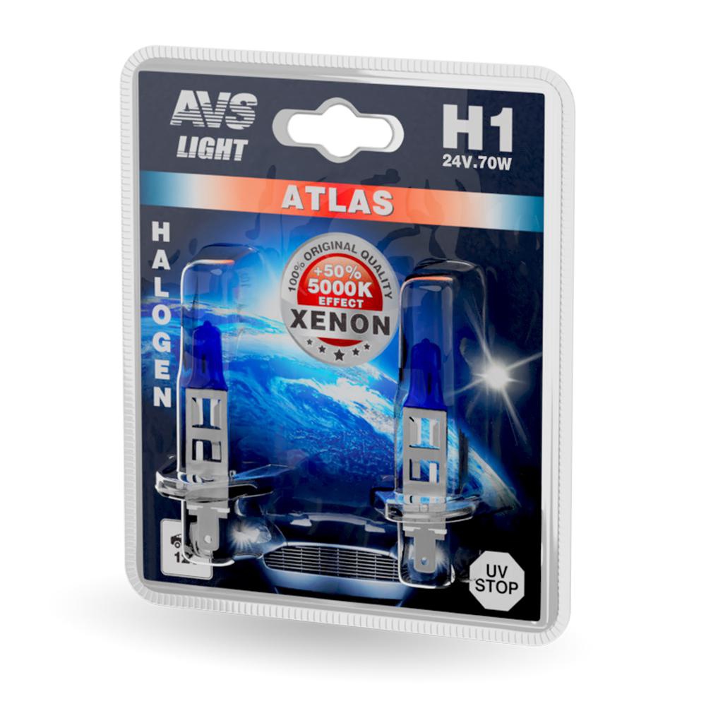 Лампа автомобильная AVS H1 Atlas 24V 70W, 2шт (A78574S
Лампа автомобильная AVS H1 Atlas 24V 70W, 2шт (A78574S