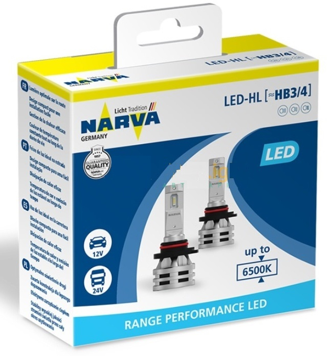 Лампа автомобильная Narva Range Performance LED HB3/HB4 16W 12/24V P20/22d 6500K, 2шт, 18038
Лампа автомобильная Narva Range Performance LED HB3/HB4 16W 12/24V P20/22d 6500K, 2шт, 18038