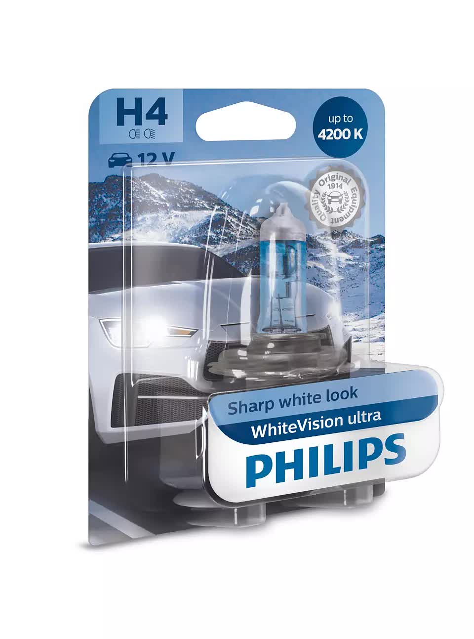 Лампа галогенная Philips White Vision H4 12V 60/55W P43t, 1шт, 12342WVUB1
Лампа галогенная Philips White Vision H4 12V 60/55W P43t, 1шт, 12342WVUB1