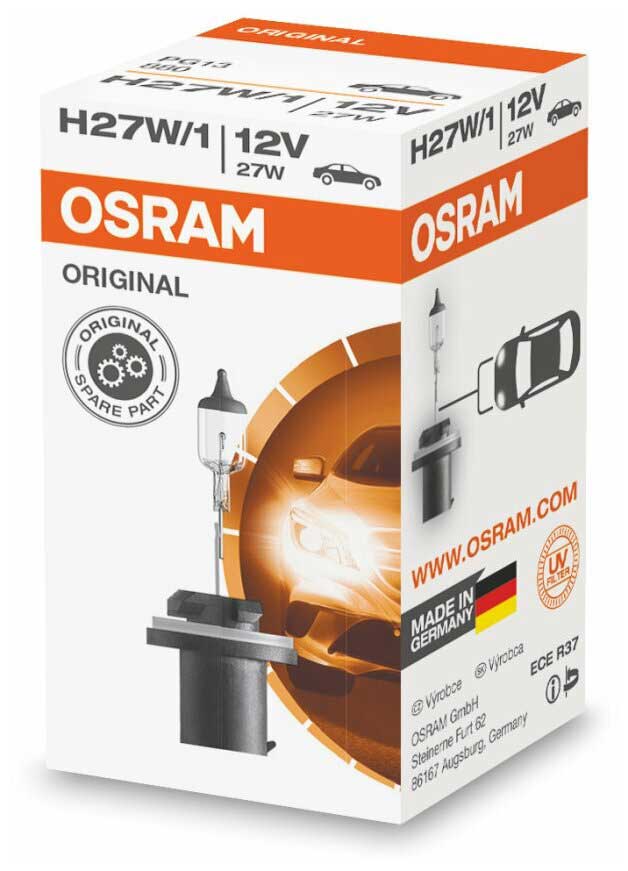 Лампа автомобильная Osram H27W/1 12V-27W (PG13), 1шт, 880
Лампа автомобильная Osram H27W/1 12V-27W (PG13), 1шт, 880