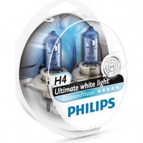 Лампа галогенная Philips DiamondVision H4 12V- 60/55W (P43t), 2шт, 12342DVS2
Лампа галогенная Philips DiamondVision H4 12V- 60/55W (P43t), 2шт, 12342DVS2