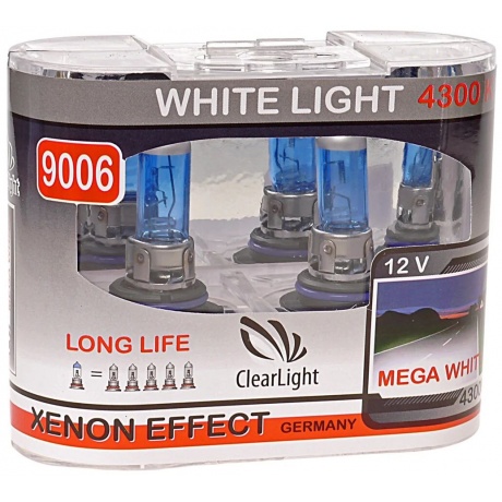 Комплект ламп Clearlight HB4 12V-55W WhiteLight (2 шт.) ML9006WL
Комплект ламп Clearlight HB4 12V-55W WhiteLight (2 шт.) ML9006WL