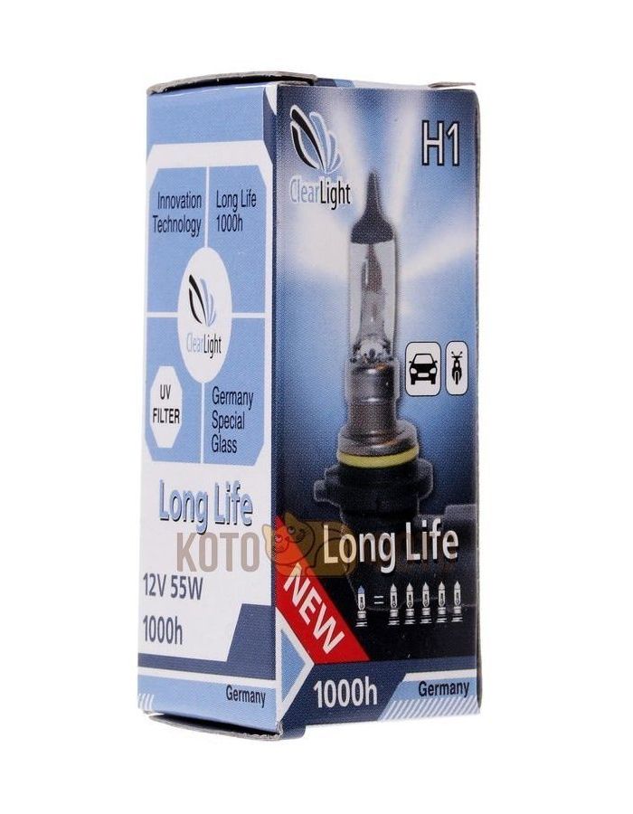 Лампа Clearlight H1 12V-55W LongLife MLH1LL
Лампа Clearlight H1 12V-55W LongLife MLH1LL