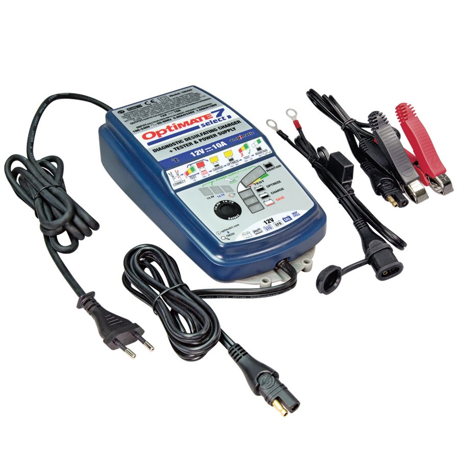 Зарядное устройство OptiMate 7 SELECT (1x10А 12V TM250)
Зарядное устройство OptiMate 7 SELECT (1x10А 12V TM250)