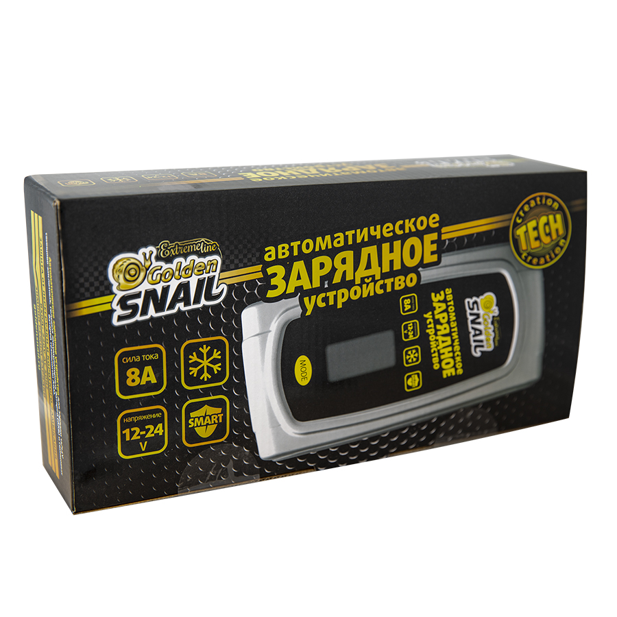 Зарядное устройство Golden Snail Battary Smart 12/24V 8А GS 9223
Зарядное устройство Golden Snail Battary Smart 12/24V 8А GS 9223