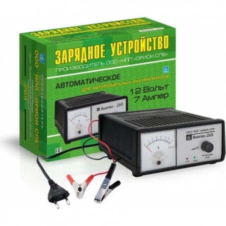 Зарядное устройство Вымпел-265 (автомат 7А 12в,стрелочный)
Зарядное устройство Вымпел-265 (автомат 7А 12в,стрелочный)