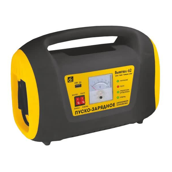Пуско-зарядное устройство Вымпел-62 (автономное пуско-заряд,165А/6А,12В,автомат,33.6Вт/ч,9000мАч)
Пуско-зарядное устройство Вымпел-62 (автономное пуско-заряд,165А/6А,12В,автомат,33.6Вт/ч,9000мАч)