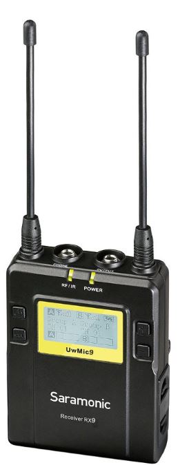 Микрофон Saramonic UwMic9 2-х канальный RX9
Микрофон Saramonic UwMic9 2-х канальный RX9