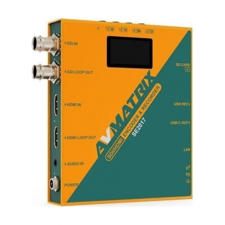 Энкодер-рекордер AVMATRIX SE2017 SDI/HDMI
Энкодер-рекордер AVMATRIX SE2017 SDI/HDMI