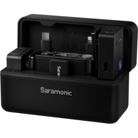 Радиосистема Ultra 01 (TX+TX+RX) 2,4Гц приемник + 2 передатчика в кейсе с подзарядкой, разъем 3,5мм, USB-C, Lightning, цвет черный
Радиосистема Ultra 01 (TX+TX+RX) 2,4Гц приемник + 2 передатчика в кейсе с подзарядкой, разъем 3,5мм, USB-C, Lightning, цвет черный