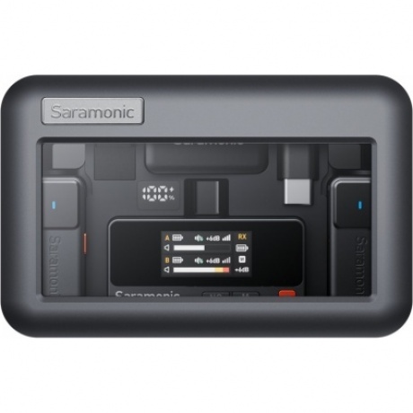 Радиосистема Saramonic Air-02 (TX+TX+RX) 2,4 ГГц приемник + 2 передатчика в кейсе с подзарядкой + 2 проприетарных петличных микрофона, 3,5мм/USB-C
Радиосистема Saramonic Air-02 (TX+TX+RX) 2,4 ГГц приемник + 2 передатчика в кейсе с подзарядкой + 2 проприетарных петличных микрофона, 3,5мм/USB-C