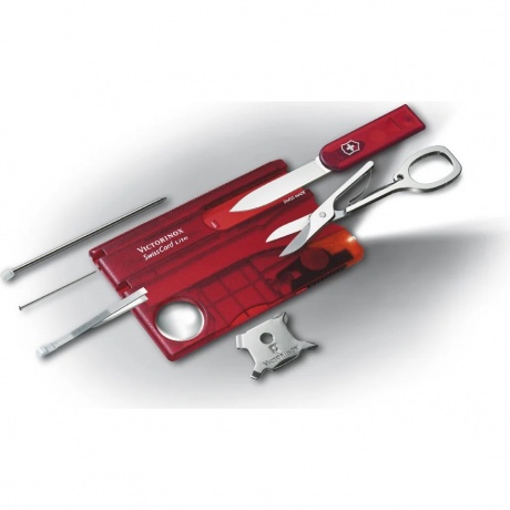 Мультитул Victorinox SwissCard Lite 0.7300.T Translucent Red
Мультитул Victorinox SwissCard Lite 0.7300.T Translucent Red