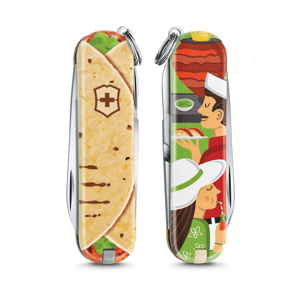 Нож-брелок Victorinox Classic LE 2019, 58 мм, 7 функций, "Mexican Tacos"
Нож-брелок Victorinox Classic LE 2019, 58 мм, 7 функций, "Mexican Tacos"