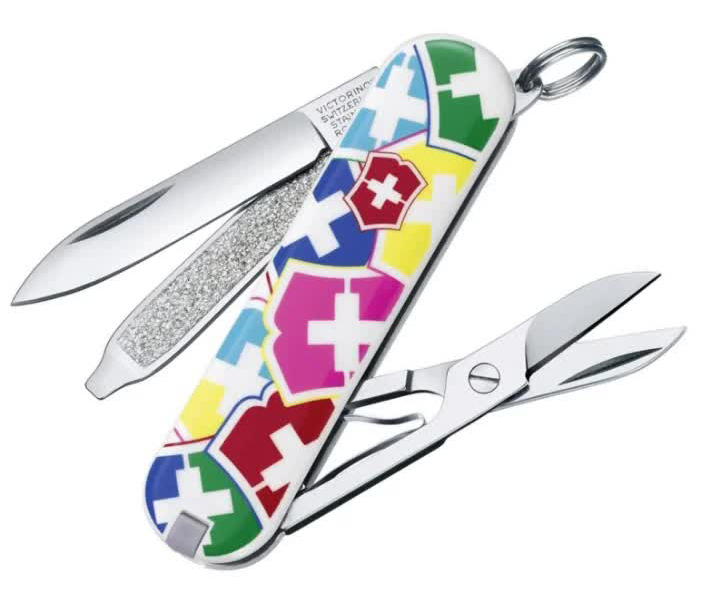 Нож-брелок Victorinox Classic, 58 мм, 7 функций, "VX Colors"
Нож-брелок Victorinox Classic, 58 мм, 7 функций, "VX Colors"