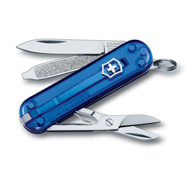 Нож-брелок Victorinox Classic, 58 мм, 7 функций, полупрозрачный синий
Нож-брелок Victorinox Classic, 58 мм, 7 функций, полупрозрачный синий