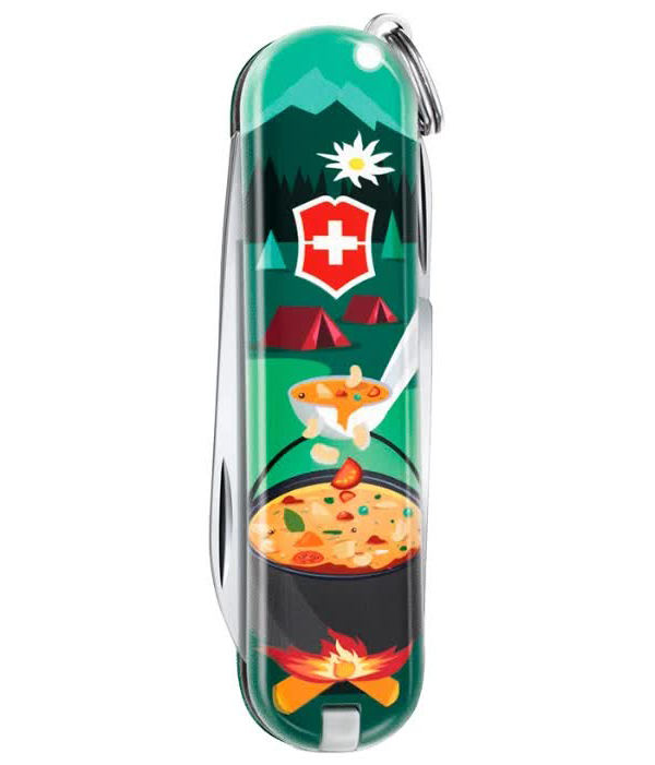 Нож-брелок Victorinox Classic LE 2019, 58 мм, 7 функций, "Swiss mountain Dinner"
Нож-брелок Victorinox Classic LE 2019, 58 мм, 7 функций, "Swiss mountain Dinner"