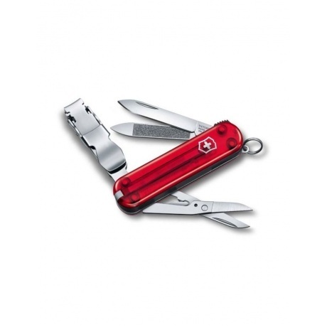 Нож-брелок Victorinox Classic Nail Clip 580, 65 мм, 8 функций, полупрозрачный красный
Нож-брелок Victorinox Classic Nail Clip 580, 65 мм, 8 функций, полупрозрачный красный