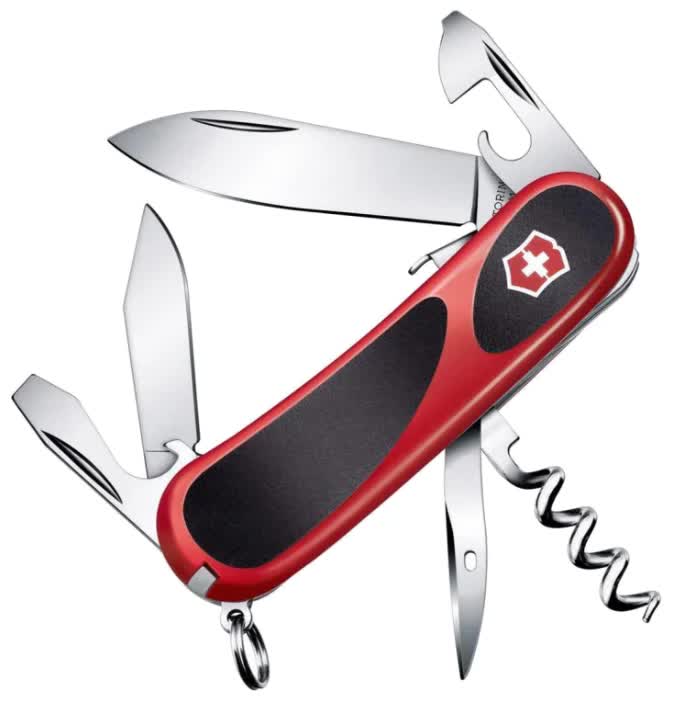 Нож Victorinox EvoGrip S101, 85 мм, 12 функций, красный с черным
Нож Victorinox EvoGrip S101, 85 мм, 12 функций, красный с черным