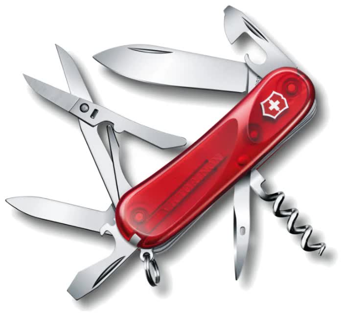 Нож Victorinox Evolution 14, 85 мм, 14 функций, красный
Нож Victorinox Evolution 14, 85 мм, 14 функций, красный