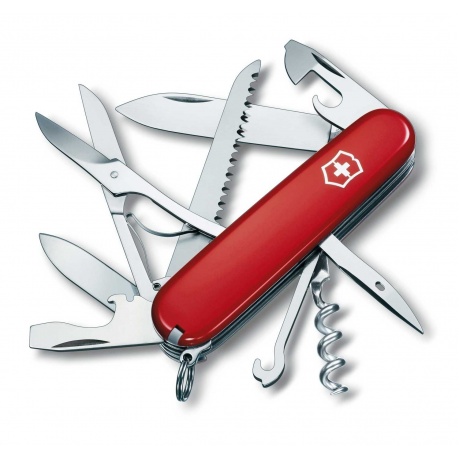 Нож Victorinox Huntsman, 91 мм, 15 функций, красный
Нож Victorinox Huntsman, 91 мм, 15 функций, красный