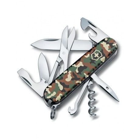 Нож Victorinox Climber, 91 мм, 14 функций, камуфляж
Нож Victorinox Climber, 91 мм, 14 функций, камуфляж