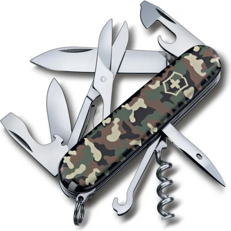 Нож Victorinox Climber, 91 мм, 14 функций, камуфляж
Нож Victorinox Climber, 91 мм, 14 функций, камуфляж