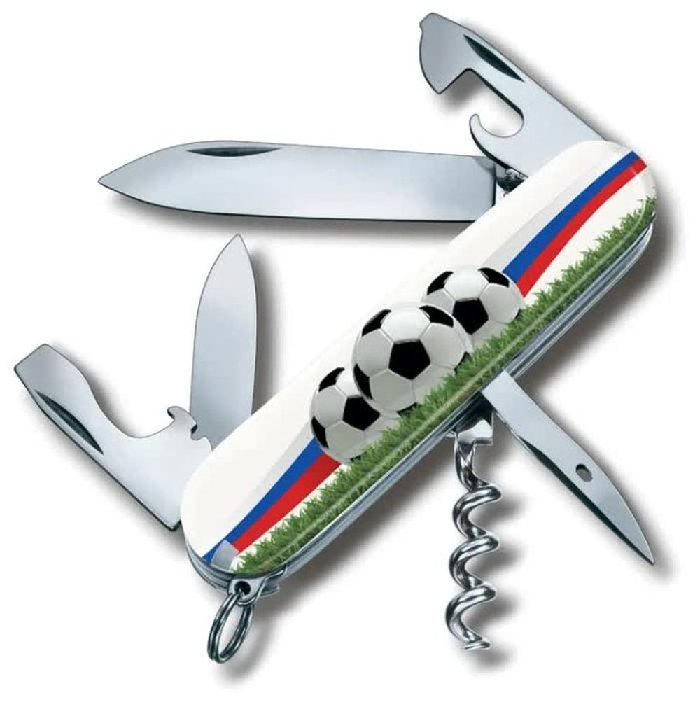 Нож Victorinox Spartan, 91 мм, 12 функций, "Футбольное поле"
Нож Victorinox Spartan, 91 мм, 12 функций, "Футбольное поле"
