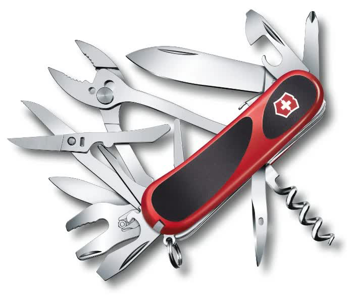 Нож Victorinox EvoGrip S557, 85 мм, 21 функция, красный с черным
Нож Victorinox EvoGrip S557, 85 мм, 21 функция, красный с черным
