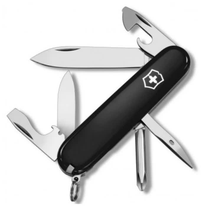 Нож Victorinox Tinker, 91 мм, 12 функций, черный
Нож Victorinox Tinker, 91 мм, 12 функций, черный