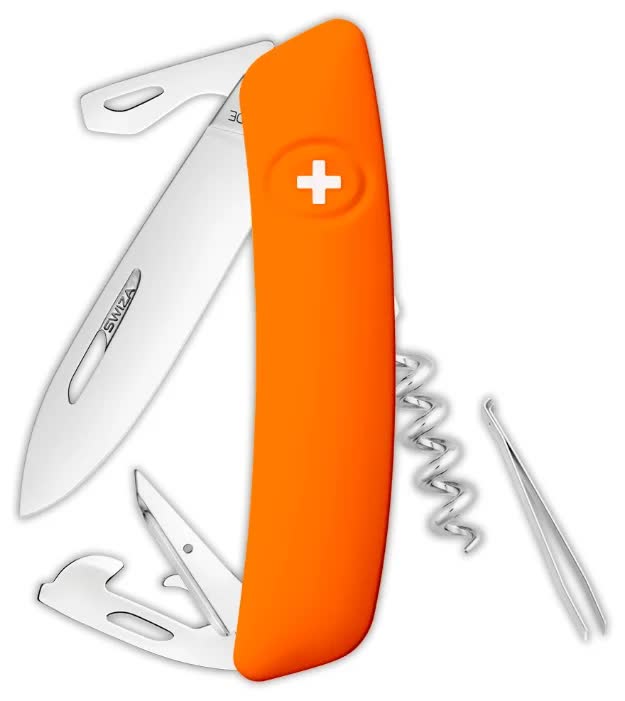 Швейцарский нож SWIZA D03 Standard, 95 мм, 11 функций, оранжевый
Швейцарский нож SWIZA D03 Standard, 95 мм, 11 функций, оранжевый