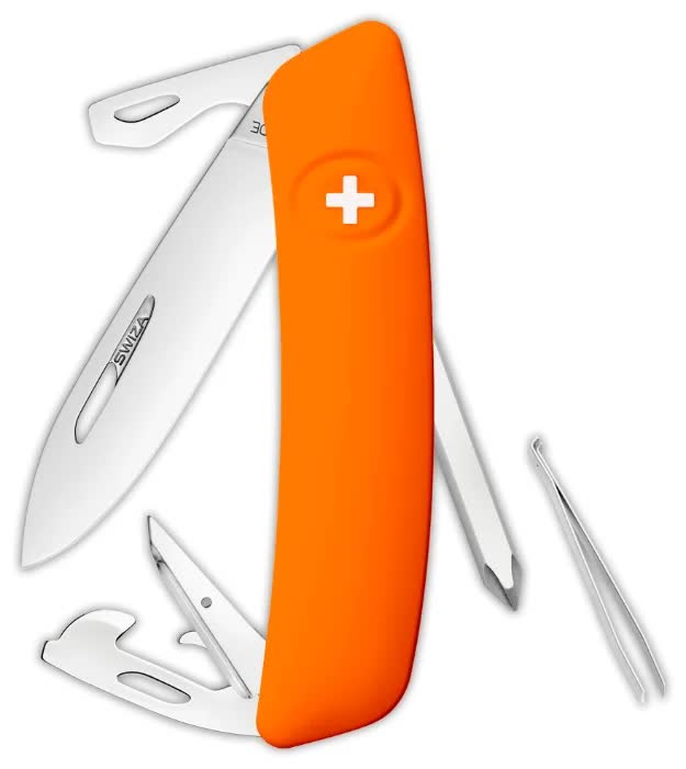Швейцарский нож SWIZA D04 Standard, 95 мм, 11 функций, оранжевый
Швейцарский нож SWIZA D04 Standard, 95 мм, 11 функций, оранжевый