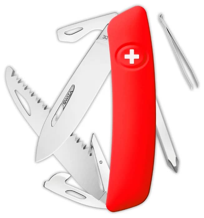 Швейцарский нож SWIZA D06 Standard, 95 мм, 12 функций, красный
Швейцарский нож SWIZA D06 Standard, 95 мм, 12 функций, красный