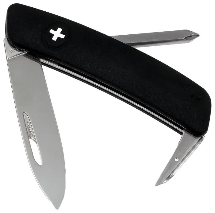 Швейцарский нож SWIZA D02 Standard, 95 мм, 6 функций, черный
Швейцарский нож SWIZA D02 Standard, 95 мм, 6 функций, черный