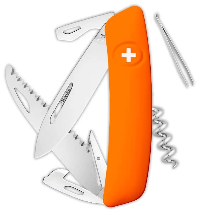 Швейцарский нож SWIZA D05 Standard, 95 мм, 12 функций, оранжевый
Швейцарский нож SWIZA D05 Standard, 95 мм, 12 функций, оранжевый