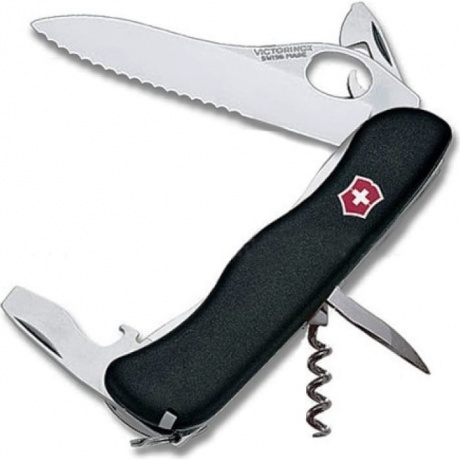 Нож Victorinox Trailmaster One Hand, 111 мм, 12 функций, с фиксатором лезвия, черный
Нож Victorinox Trailmaster One Hand, 111 мм, 12 функций, с фиксатором лезвия, черный