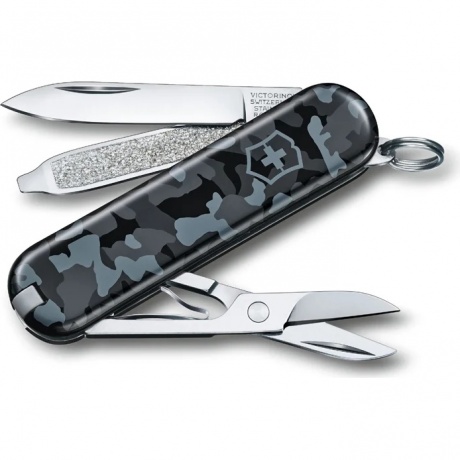 Нож Victorinox Classic, 58 мм, 7 функций, морской камуфляж
Нож Victorinox Classic, 58 мм, 7 функций, морской камуфляж