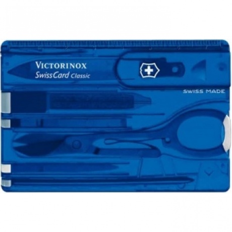Мультитул швейцарская карточка Victorinox SwissCard 0.7122.T2, синий
Мультитул швейцарская карточка Victorinox SwissCard 0.7122.T2, синий