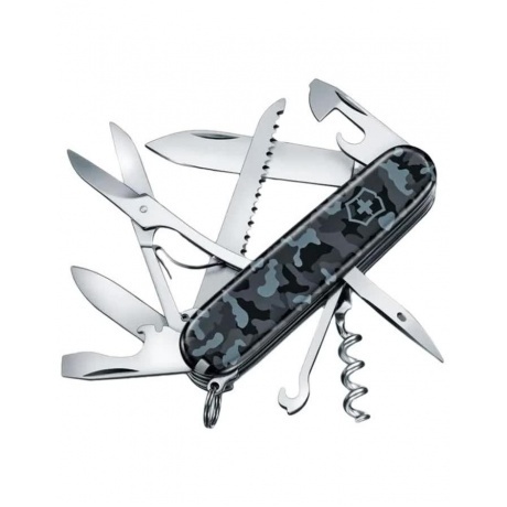Нож Victorinox Huntsman, 91 мм, 15 функций, морской камуфляж
Нож Victorinox Huntsman, 91 мм, 15 функций, морской камуфляж