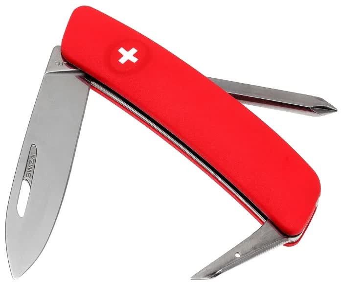 Швейцарский нож SWIZA D02 Standard, 95 мм, 6 функций, красный (блистер
Швейцарский нож SWIZA D02 Standard, 95 мм, 6 функций, красный (блистер