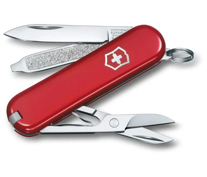 Нож Victorinox Classic, 58 мм, 7 функций, красный, блистер
Нож Victorinox Classic, 58 мм, 7 функций, красный, блистер